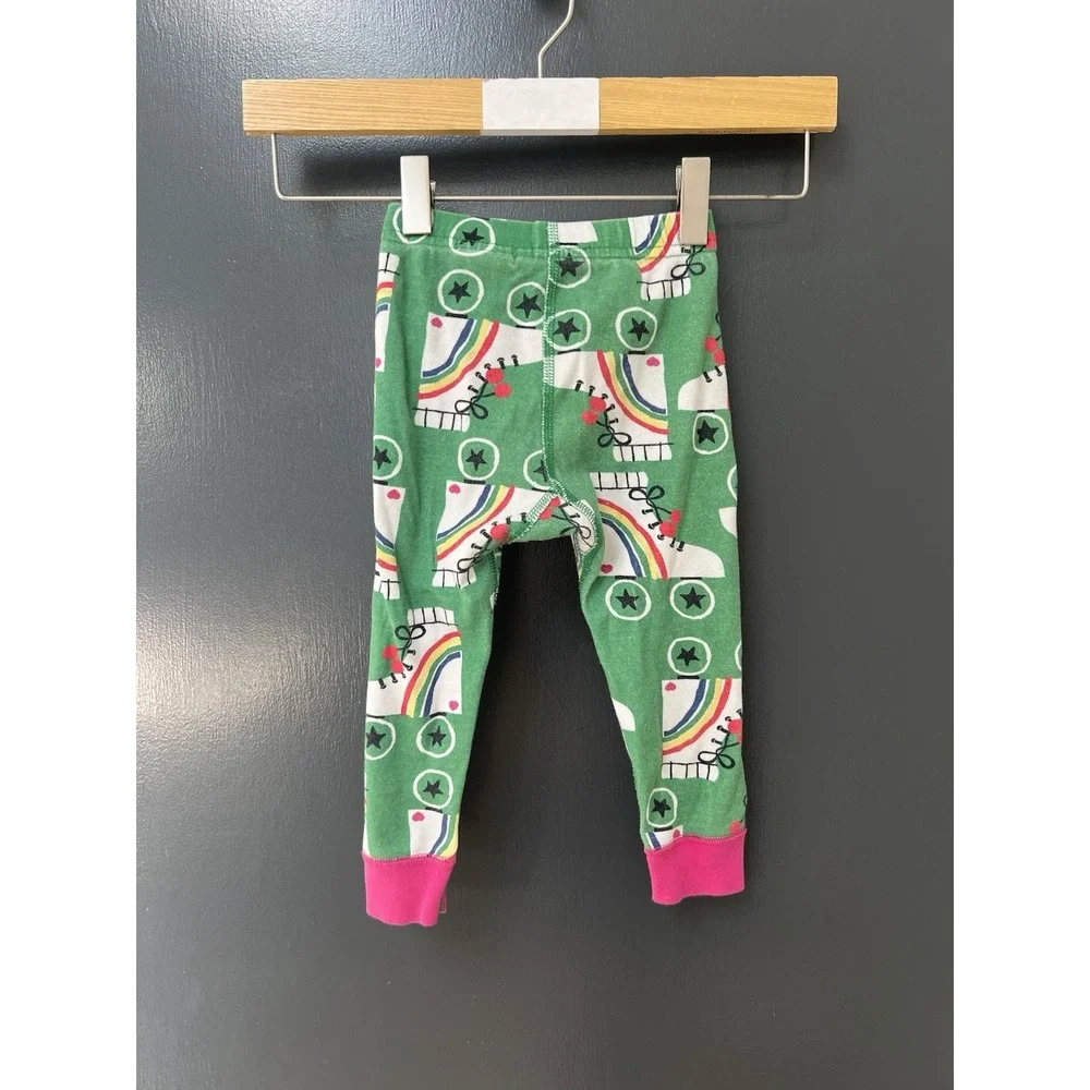 Hanna Andersson ROLLER SKATE PAJAMAS Girls Sz 2T Retro PJs